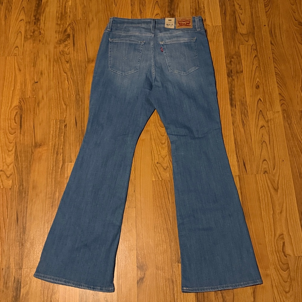 Women’s Levi's 726 High Rise Flare Light Blue Jeans - Picture 3 of 8